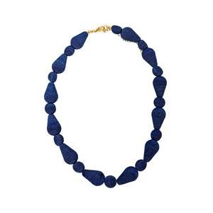NEW HELLO EDIE geo necklace in navy
